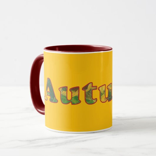 Autumn Word Custom Mugs マグカップ (正面左)