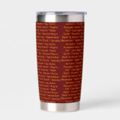 Autumn Words Thermal Tumbler  保温保冷タンブラー (左面)