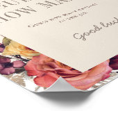 Autumn Wreath Arch Tan Baby Shower Guess How Many ポスター (角)