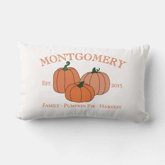 Autumn Year Established Family or Company ランバークッション (裏面)