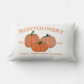 Autumn Year Established Family or Company ランバークッション (正面)