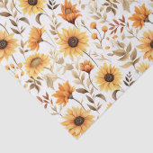 Autumn Yellow & Orange Sunflowers 薄葉紙 (詳細)