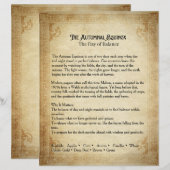 Autumnal Equinox Book of Shadows Page (正面/裏面)