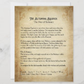 Autumnal Equinox Book of Shadows Page (正面)