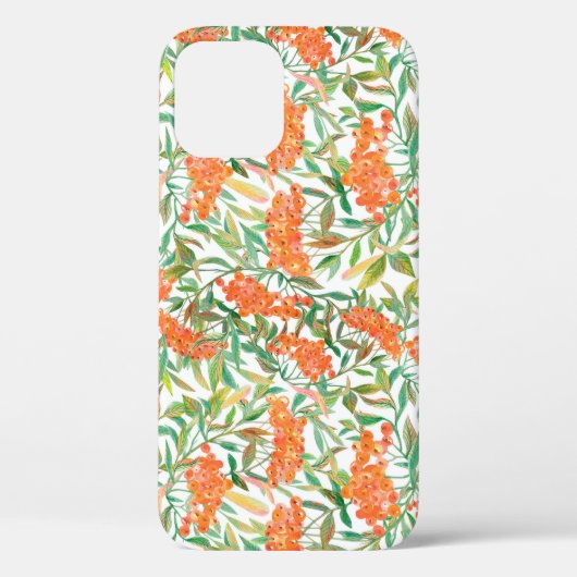 Autumnal Rowan:フローラシームレスデザイン Case-Mate iPhoneケース (裏面)