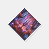 Autumnal Whimsigoth Twilight Forest Decoupage スタンダードカクテルナプキン (角)