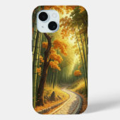 Autumn's Bamboo Path: Where Maple Meets Zen Case-Mate iPhoneケース (裏面)