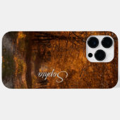 Autumn's Embrace – 穏やかな森の道 ファインアートP Case-Mate iPhoneケース (裏面 (横))