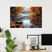 Autumn's Gentle Symphony ポスター (ホームオフィス)