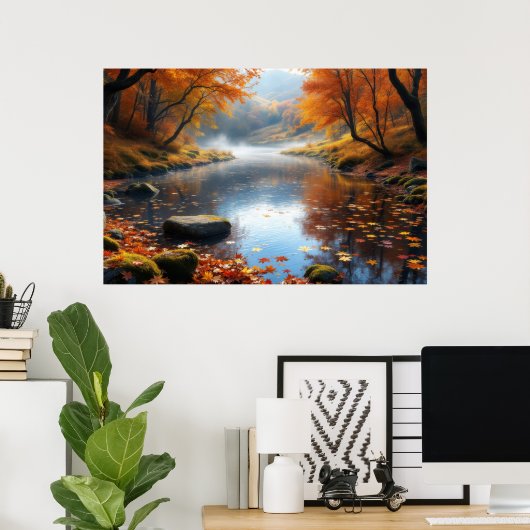 Autumn's Gentle Symphony ポスター (ホームオフィス)