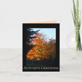 "Autumn's Greetings" Card カード