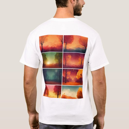 「Autumn's Serenity: A Collection秋 Tシャツ (裏面)