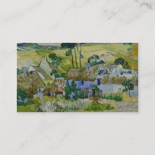 Auvers近くの農場by Vincent vanゴッホ 名刺 (裏面)