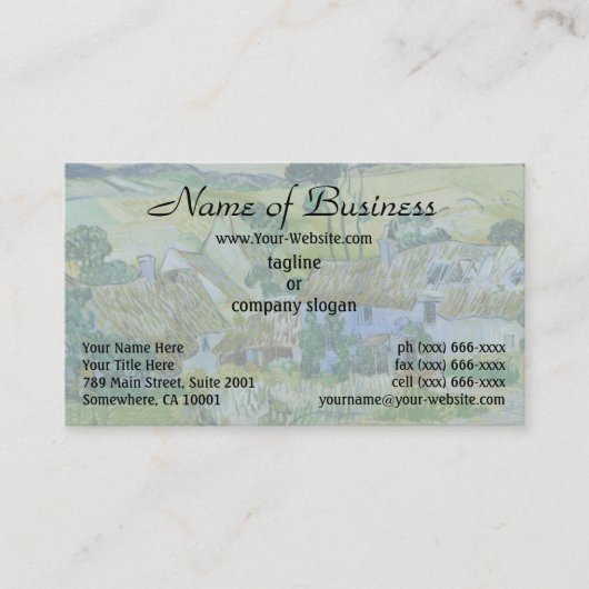 Auvers近くの農場by Vincent vanゴッホ 名刺 (正面)