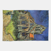 Auvers-sur-Oiseにある教会(ヴィンセント・ヴァン・ゴッホ) キッチンタオル (横)