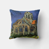 Auvers-sur-Oiseにある教会(ヴィンセント・ヴァン・ゴッホ) クッション (裏面)