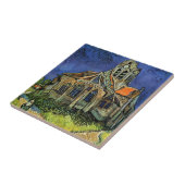 Auvers-sur-Oiseにある教会(ヴィンセント・ヴァン・ゴッホ) タイル (側面)