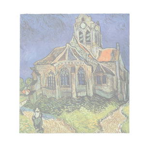 Auvers-sur-Oiseにある教会(ヴィンセント・ヴァン・ゴッホ) ノートパッド