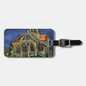 Auvers-sur-Oiseにある教会(ヴィンセント・ヴァン・ゴッホ) ラゲッジタグ (正面横)