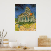 Auvers sur Oiseにある教会by Vincent van ゴッホ ポスター (キッチン)