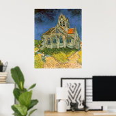 Auvers sur Oiseにある教会by Vincent van ゴッホ ポスター (ホームオフィス)