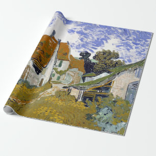 Auvers-sur-Oiseのフィンセント・ファン・ゴッホの通り ラッピングペーパー