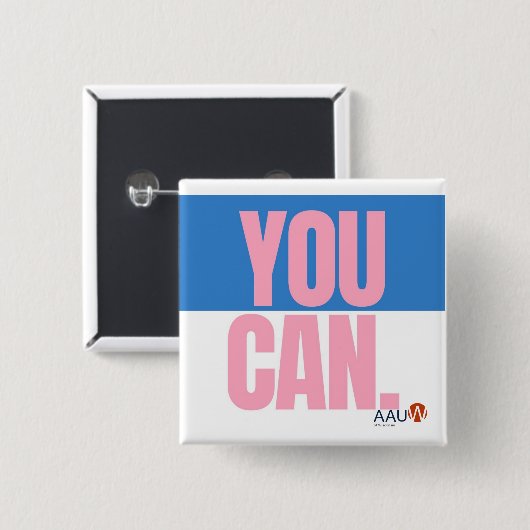 AUWボタン 缶バッジ (正面&裏面)