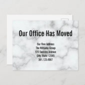 AUXマーブルエレガントオフィス引っ越し案内 案内ポストカード (正面/裏面)
