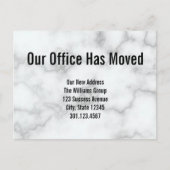 AUXマーブルエレガントオフィス引っ越し案内 案内ポストカード (正面)