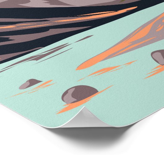 Auyuittuq国立公園カナダ旅行芸術ヴィンテージ ポスター (角)