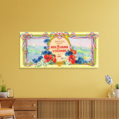 AuzフルーアD' Alsace Soap LabelParis,フランス キャンバスプリント (インサイチュ (リビング))