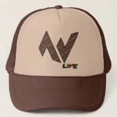 AVは帽子格子縞のトラック運転手の住んでいます キャップ (正面)