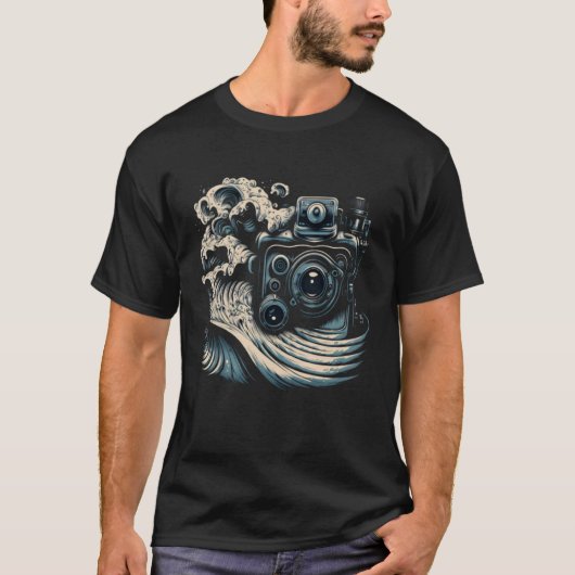 AVテクニシャン音波カメラオーディオビジュアルテック Tシャツ (正面)