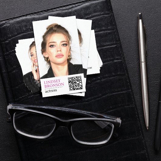 AVミニマルモダン女優のヘッドショット 名刺