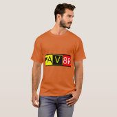 AV8R Aviator 空港案内標識 航空 アヴィアート用 Tシャツ (正面フル)