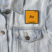 Av – アボガドロ素おもしろい子化学シンボルティー 缶バッジ (インサイチュ)