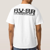 AV-8BのハリアーII Tシャツ (裏面)