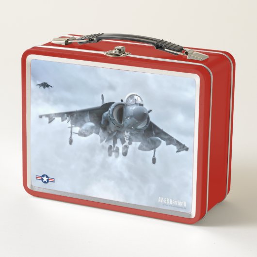 AV-8BハリアーII メタルランチボックス (正面)