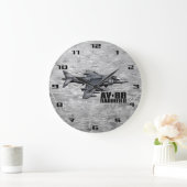 AV-8BハリアーII ラージ壁時計 (ホーム)