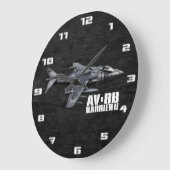 AV-8BハリアーII ラージ壁時計 (傾斜)