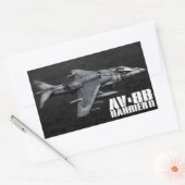 AV-8BハリアーII 長方形シール (封筒)