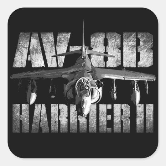 AV-8B Harrier IIステッカー スクエアシール (正面)