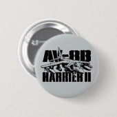 AV-8B Harrier II丸ボタン 缶バッジ (正面&裏面)