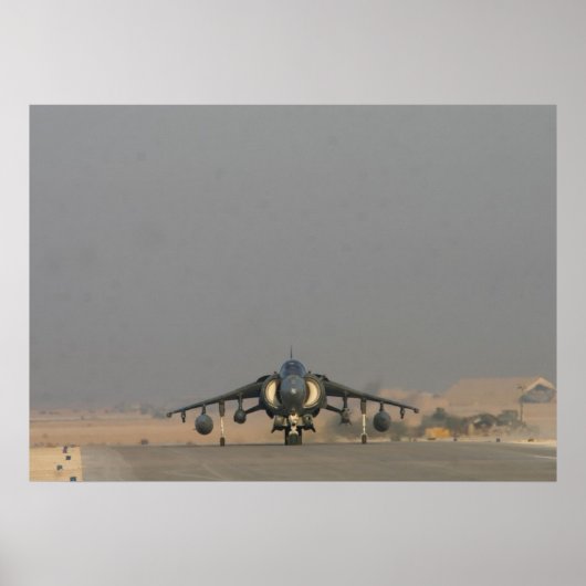 AV-8B Harrier II航空機 ポスター (正面)