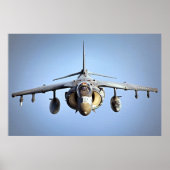 AV-8B Harrier II航空機 ポスター (正面)