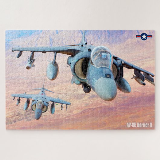 AV-8B HARRIER II （20x30インチ） ジグソーパズル (横)