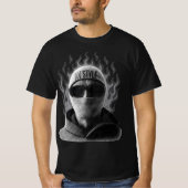 AV STYLE Flame Masked Streetwear Tシャツ (正面)