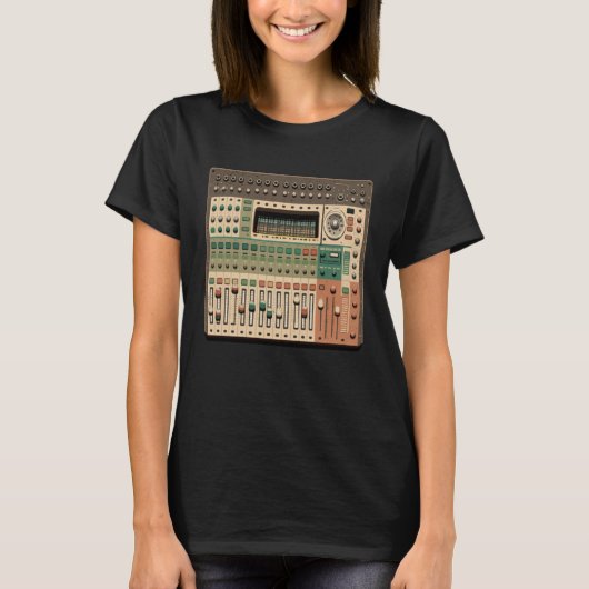 AV Technician Music Mixing Board Audio Visual Soun Tシャツ (正面)
