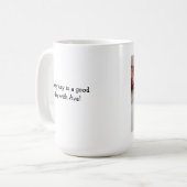 Avaが付いているコーヒー! コーヒーマグカップ (正面左)