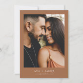 AVAボホテラコッタフローラ吸盤日を保存 招待状 (裏面)